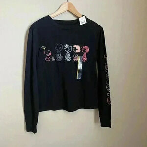 Peanuts Long‎ Sleeve Graphic T-Shirt Juniors